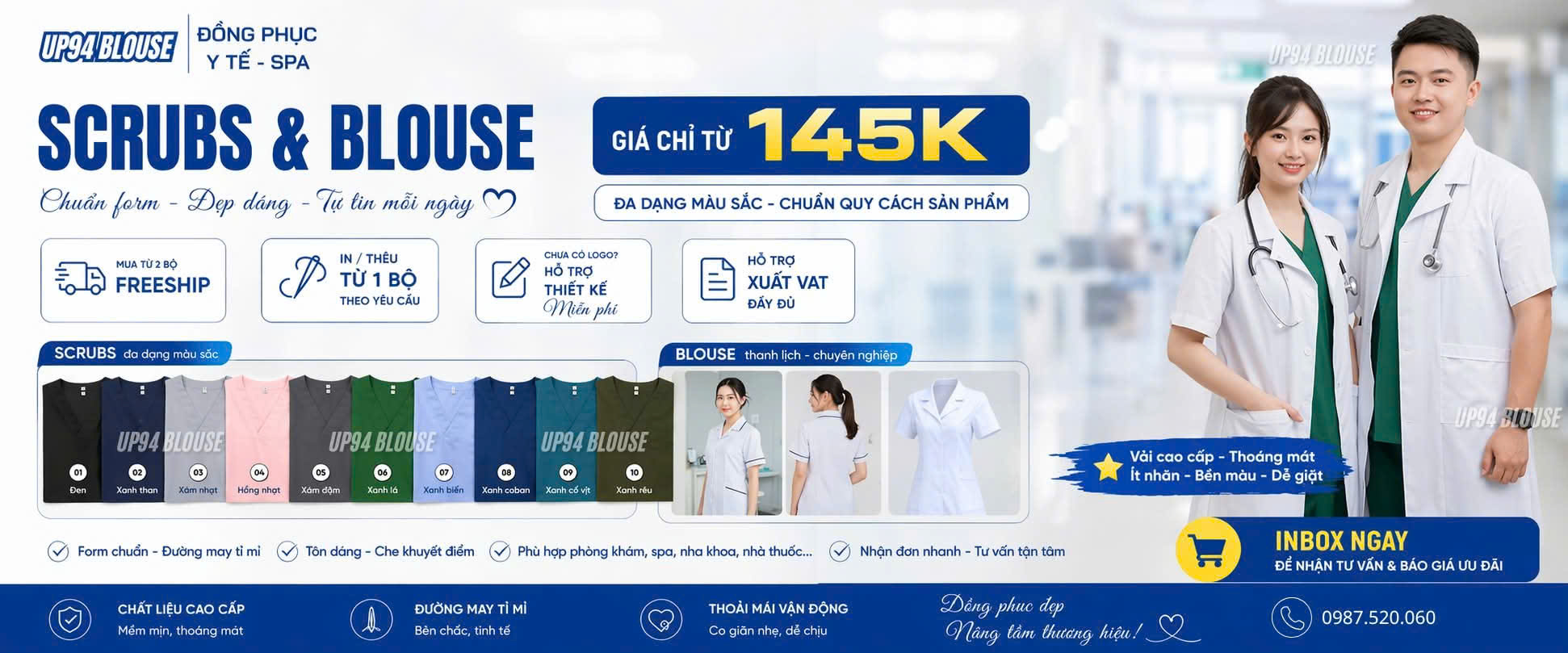 Đội ngũ CAVA UNIFORM mặc đồng phục doanh nghiệp
